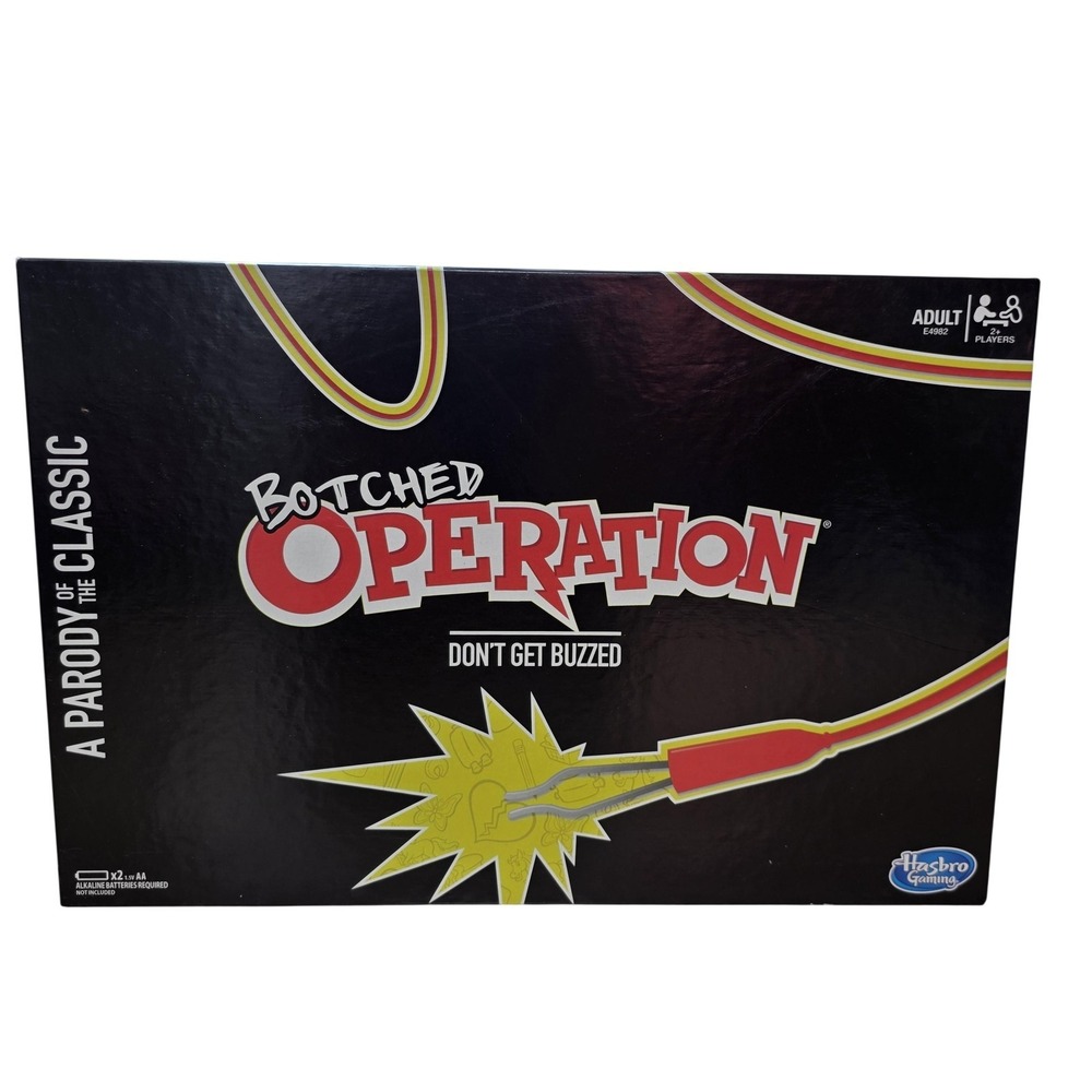 Botched‎ Operation Adult Party Skill Action Board Game Age 18+ Hasbro Gaming